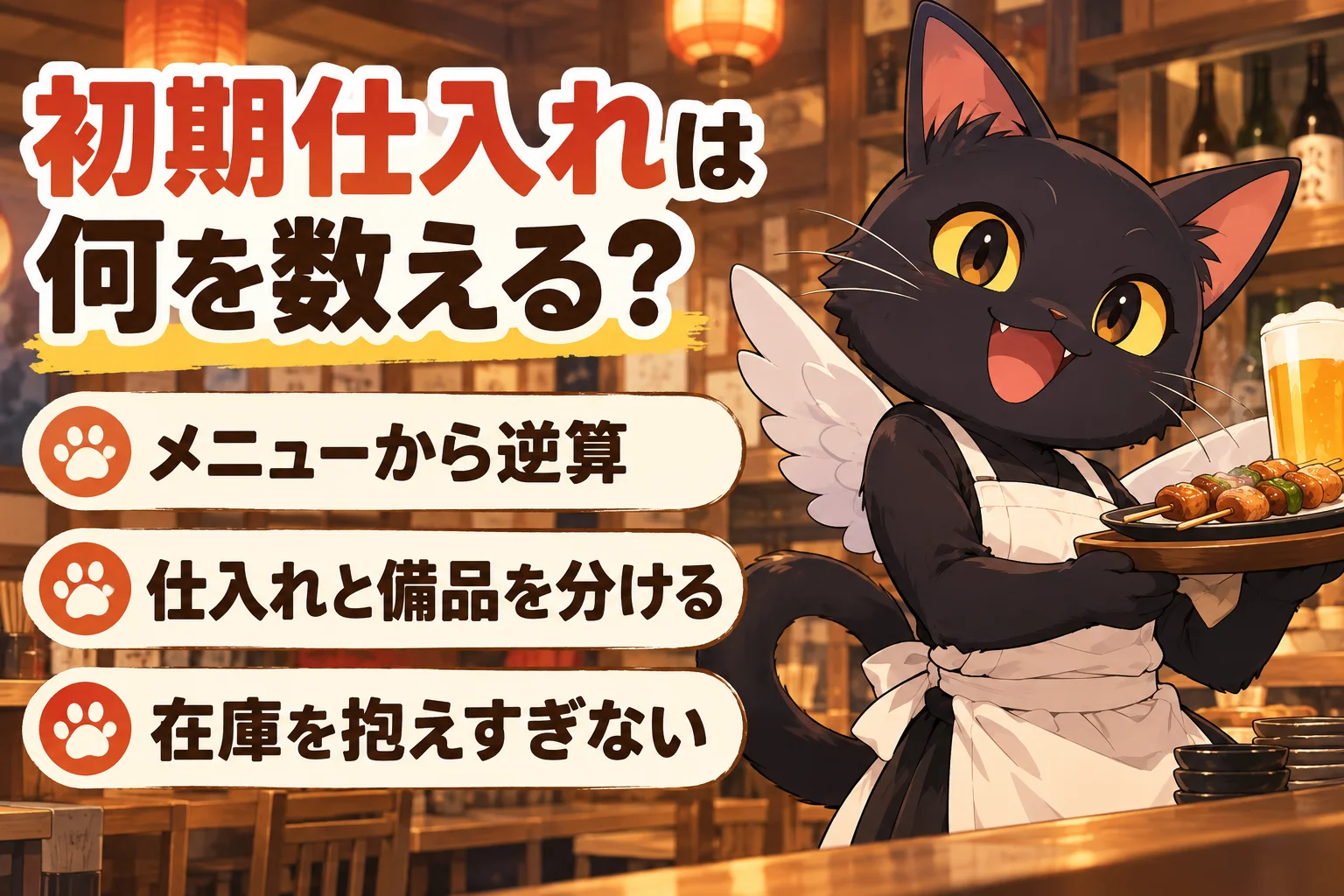 初期仕入れ費は何を数える？