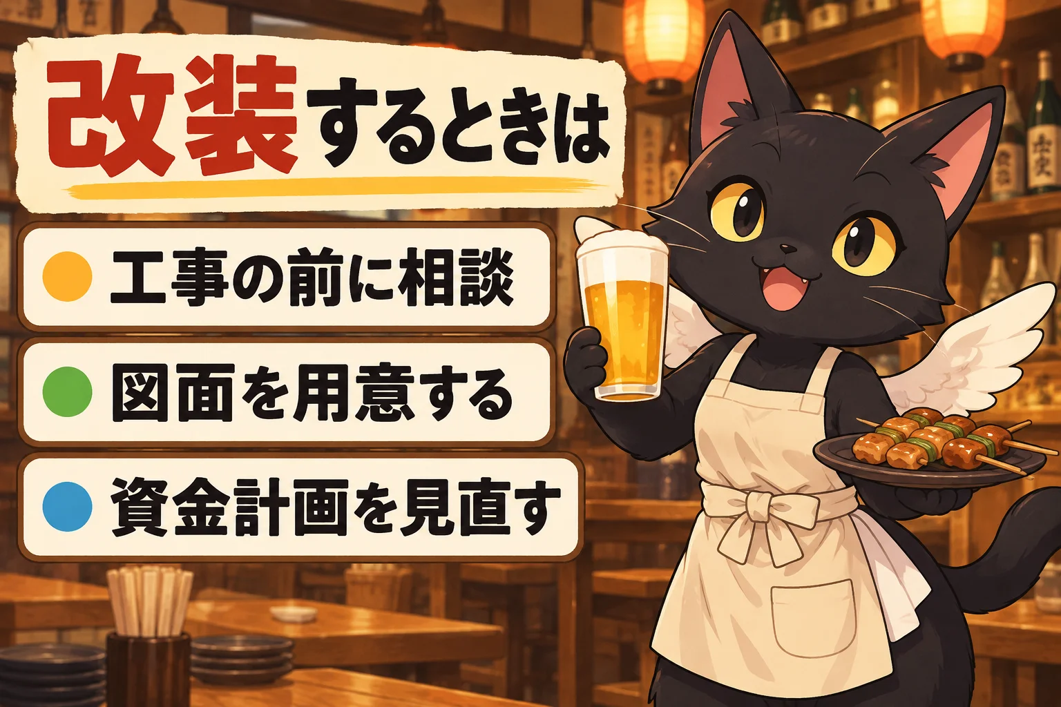 居抜き物件を改装するときは何に注意する？