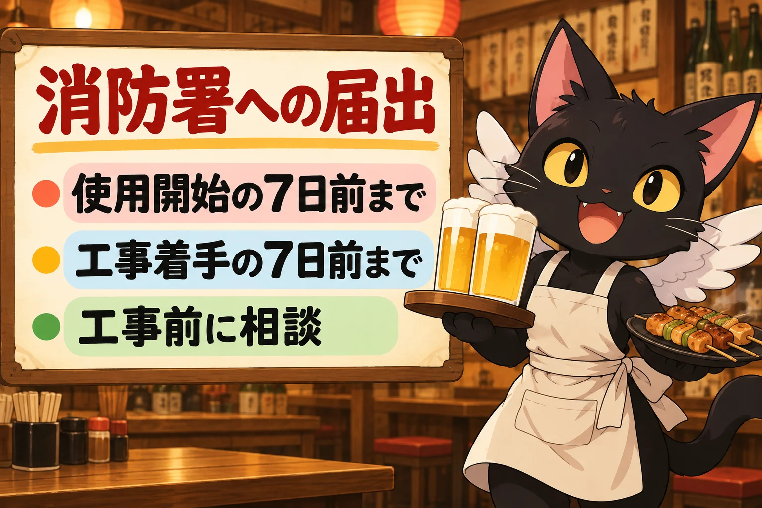 消防署への届出はいつ出す？