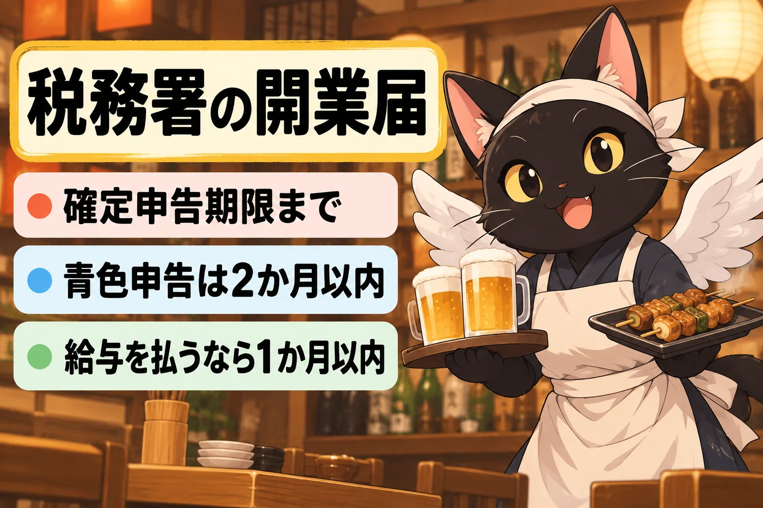 税務署の開業届はいつ出す？