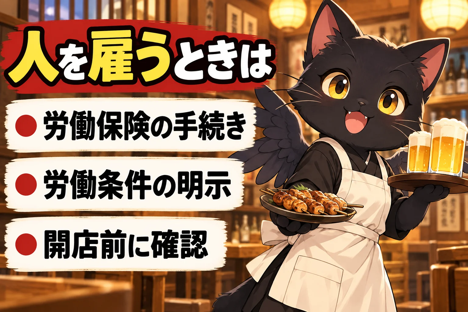 人を雇うときの手続きは？